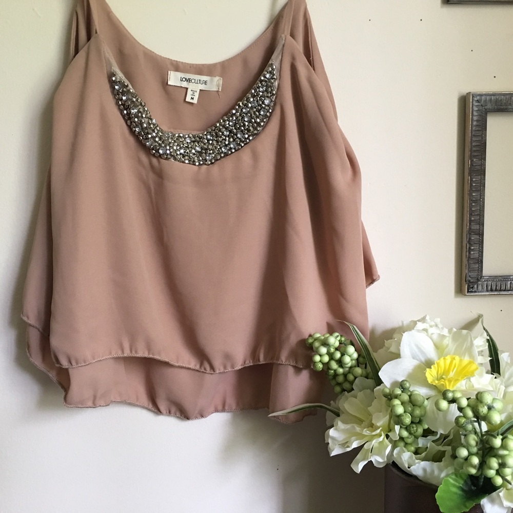 Beaded Crop Top